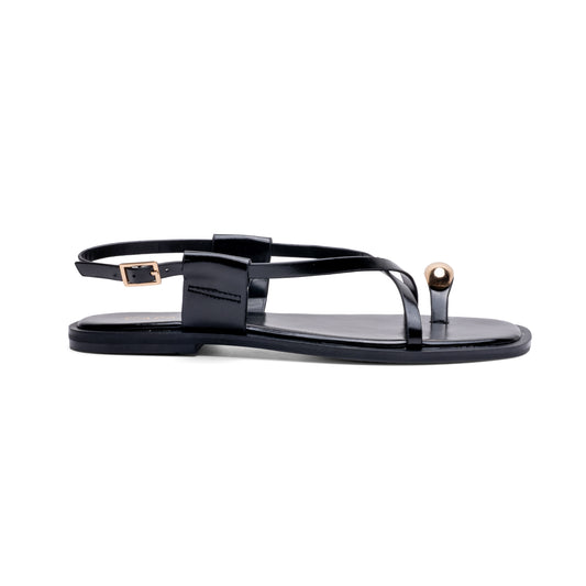 Roma Black sandal - side view