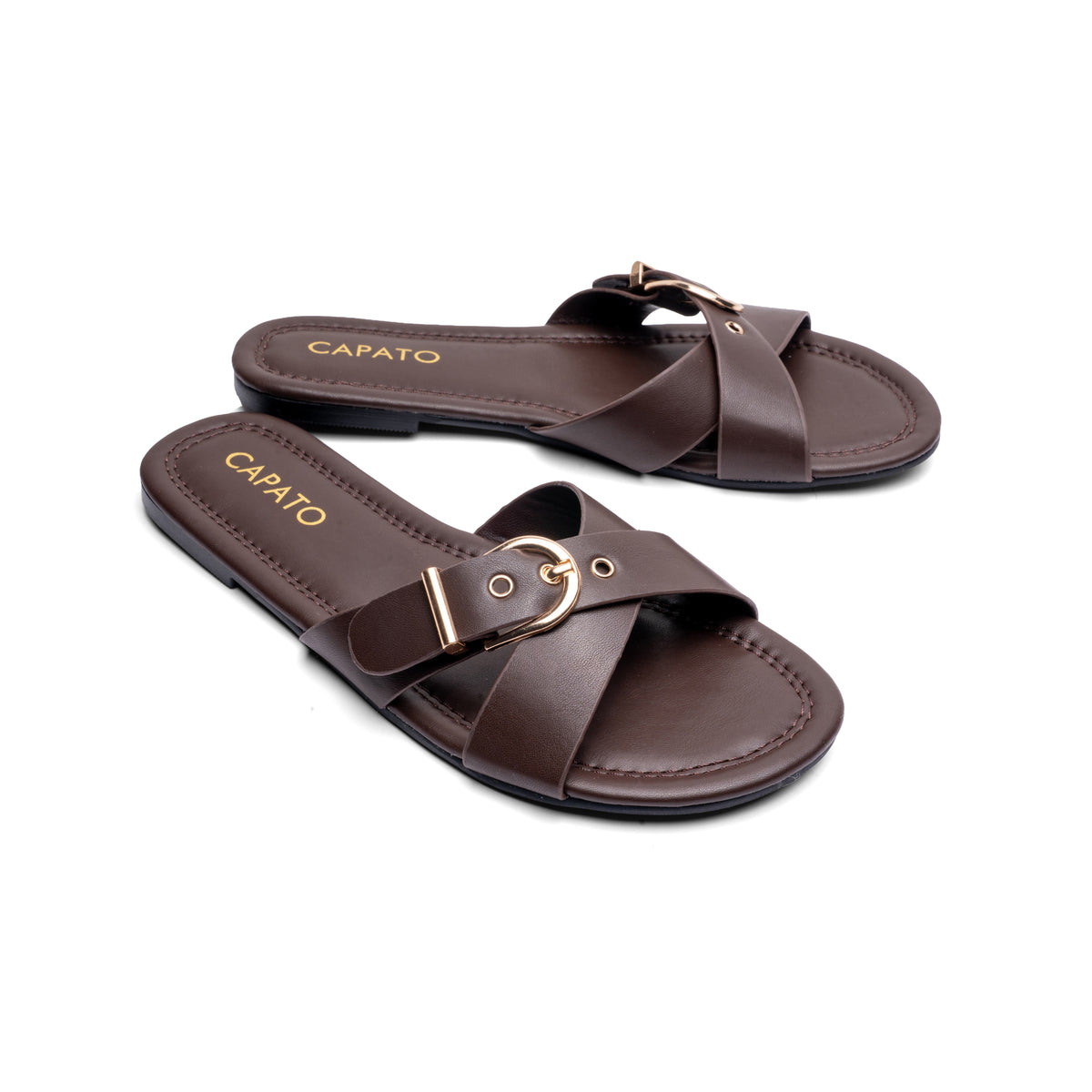 Roma Brown sandal - pair view 2